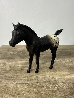 Vtg Breyer #18 Black Appaloosa Phantom Wings Foal